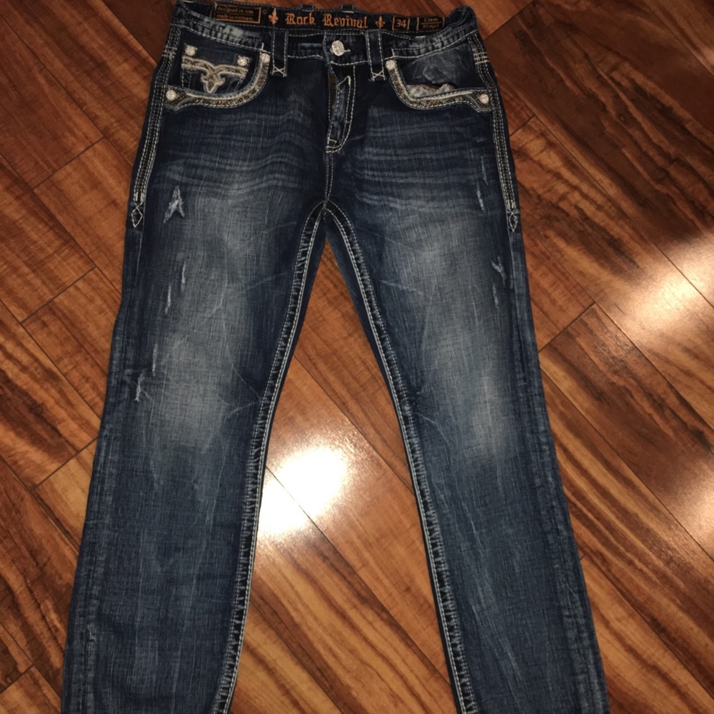 Rock revival Men’s Jeans Clem Straight 34/30